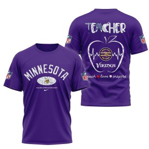Minnesota Vikings Teacher Appreciation Night AOP T Shirt