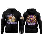 Minnesota Vikings Thanksgiving Turkey And Touchdowns AOP Hoodie