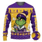 Minnesota Vikings The Grinch Drink Coffee Ugly Sweater