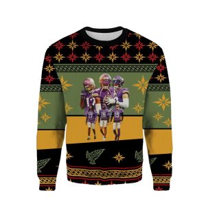 Minnesota Vikings Three Deep Ugly Sweater