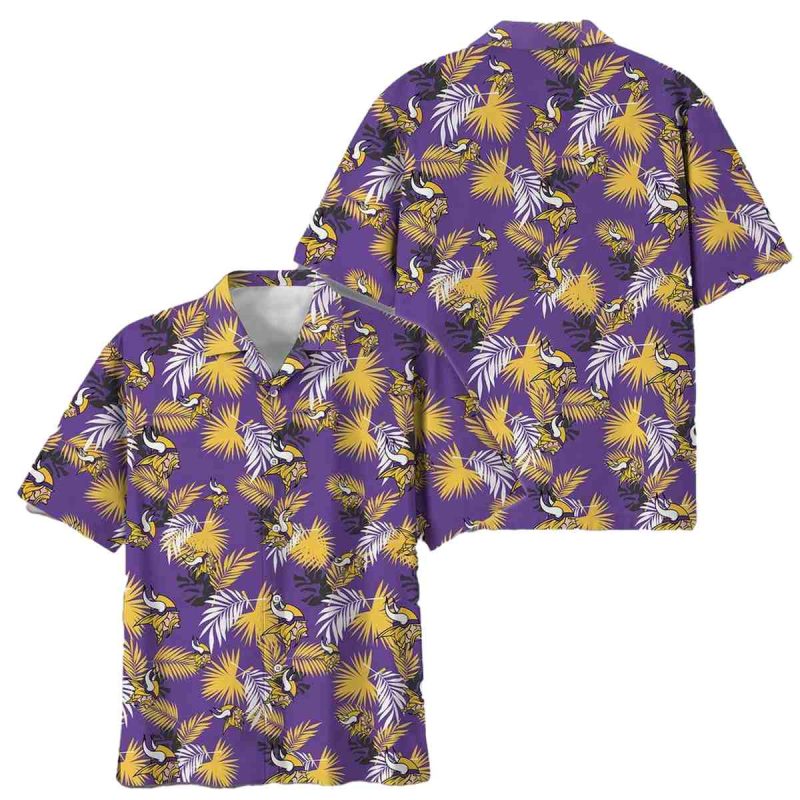 Minnesota Vikings Tropical Vibes Hawaiian Shirt 1