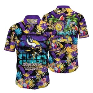 Minnesota Vikings Tropical Vikings Paradise Summer Vibes Hawaiian Shirt