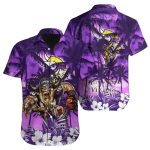 Minnesota Vikings Tropical Warrior Hawaiian Shirt