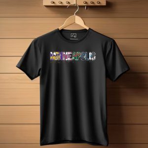 Minnesota Vikings Twins Green Bay Packers Timberwolves Mlb Nhl Logo Reflection T Shirt