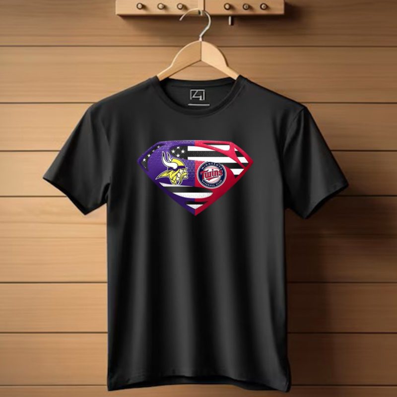Minnesota-Vikings-Twins-Superman-Crossover-Emblem-T-Shirt-1_T-Shirt-1 Minnesota Vikings Twins Superman Crossover Emblem T Shirt 1 T Shirt 1