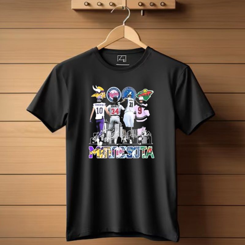 Minnesota-Vikings-Twins-Timberwolves-Wild-Iconic-Players-Signatures-Fan-T-Shirt-1_T-Shirt-1 Minnesota Vikings Twins Timberwolves Wild Iconic Players Signatures Fan T Shirt 1 T Shirt 1