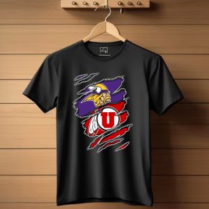 Minnesota Vikings Utah Utes Collaboration T Shirt