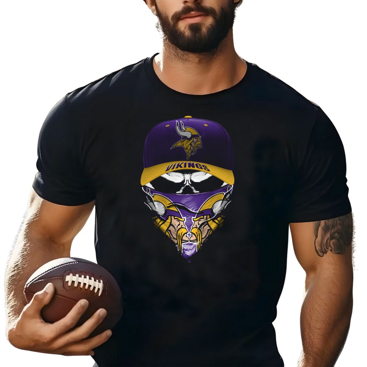 Minnesota-Vikings-Vikings-Purple-Hat-With-Viking-Logo-And-Mask-T-Shirt-1_t-shirt-4_5