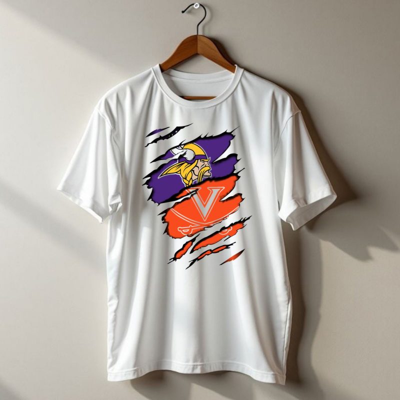 Minnesota-Vikings-Virginia-Cavaliers-Crossover-T-Shirt-1_T-Shirt-1 Minnesota Vikings Virginia Cavaliers Crossover T Shirt 1 T Shirt 1