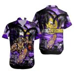 Minnesota Vikings Warrior And Tiki Hawaiian Shirt