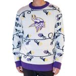 Minnesota Vikings White Miller Lite Ugly Sweater