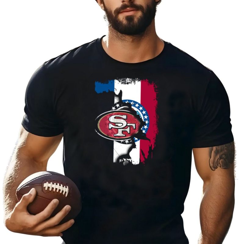 Missouri Pride With 49Ers Logo And Flag Colors Unity T Shirt T Shirt 1
