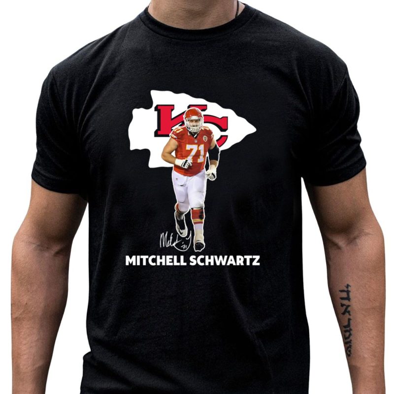 Mitchell Schwartz Kansas City Chiefs 71 Player T Shirt T Shirt 1 1