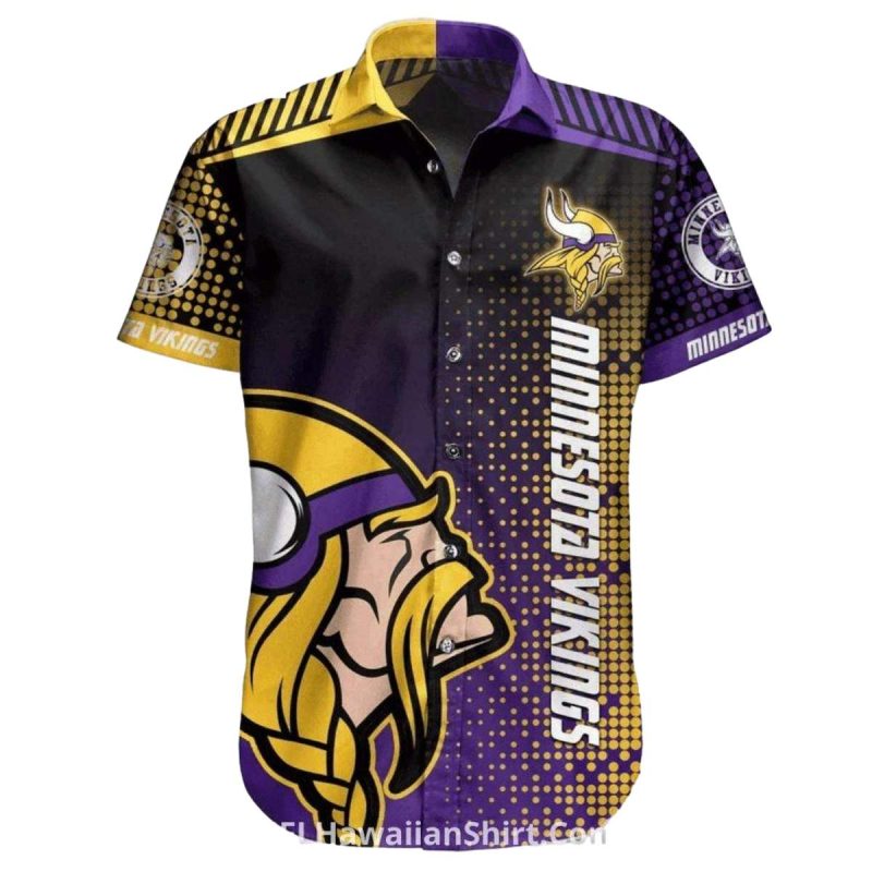 Modern Gradient Dots Minnesota Vikings Hawaiian Shirt 1