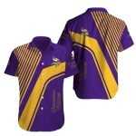 Modern Striped Purple Gold Minnesota Vikings Hawaiian Shirt