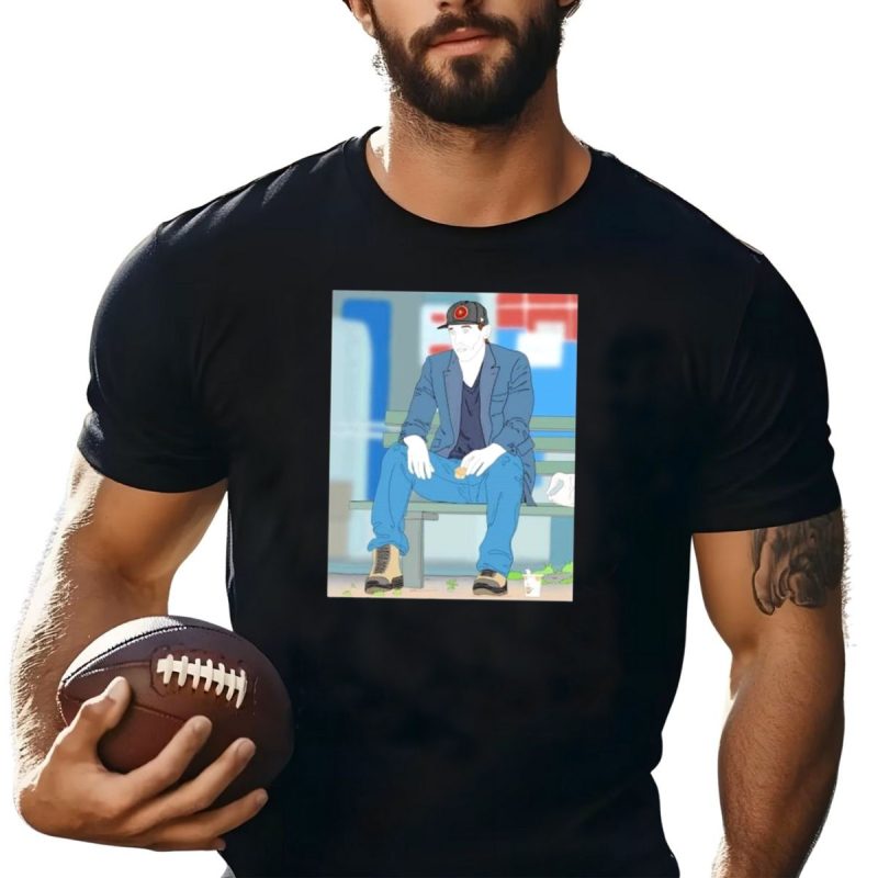 Monday Mood San Francisco 49Ers Fan On Bench T Shirt T Shirt 1