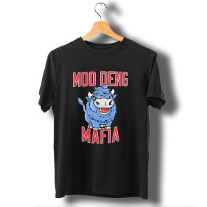 Moo Deng Mafia Buffalo Bills Blue Cartoon Buffalo T-Shirt