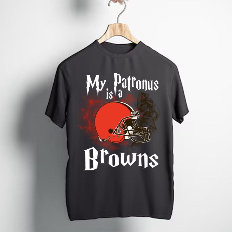 My Patronus Is A Cleveland Browns Football T Shirt T Shirt 1