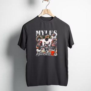 Myles Garrett 95 Cleveland Browns Vintage Collage T-Shirt