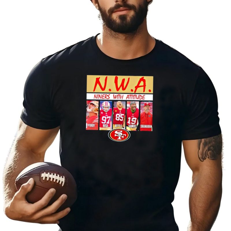 N W Akids T Shirt Fniners Purdy Bosa Kittle Samuel Shanahan With Attitude 49Ers Sf T Shirt T Shirt 1