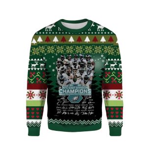 NFC East Division Champions Philadelphia Eagles Ugly Sweater
