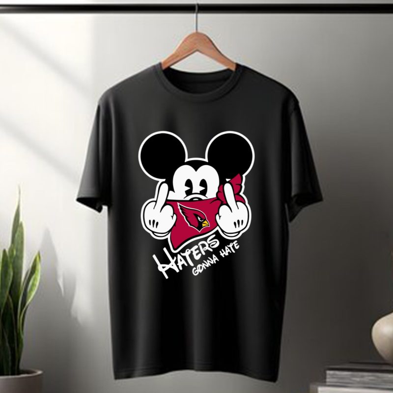Nfl Arizona Cardinals Haters Gonna Hate Mickey Mouse T Shirt T Shirt 1