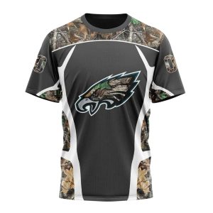 Philadelphia Eagles Camo Hunting AOP T-Shirt