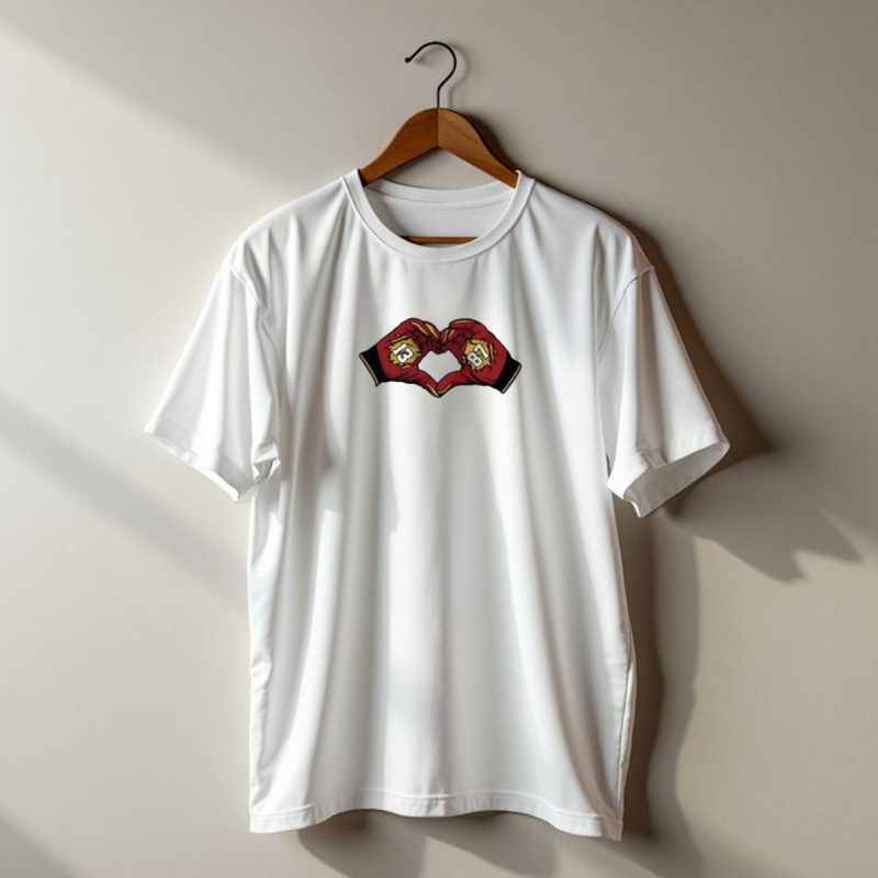 Nazeeh Johnson And Travis Kelce Kansas City Chiefs Heart Hands 13 87 T Shirt T Shirt 1 1