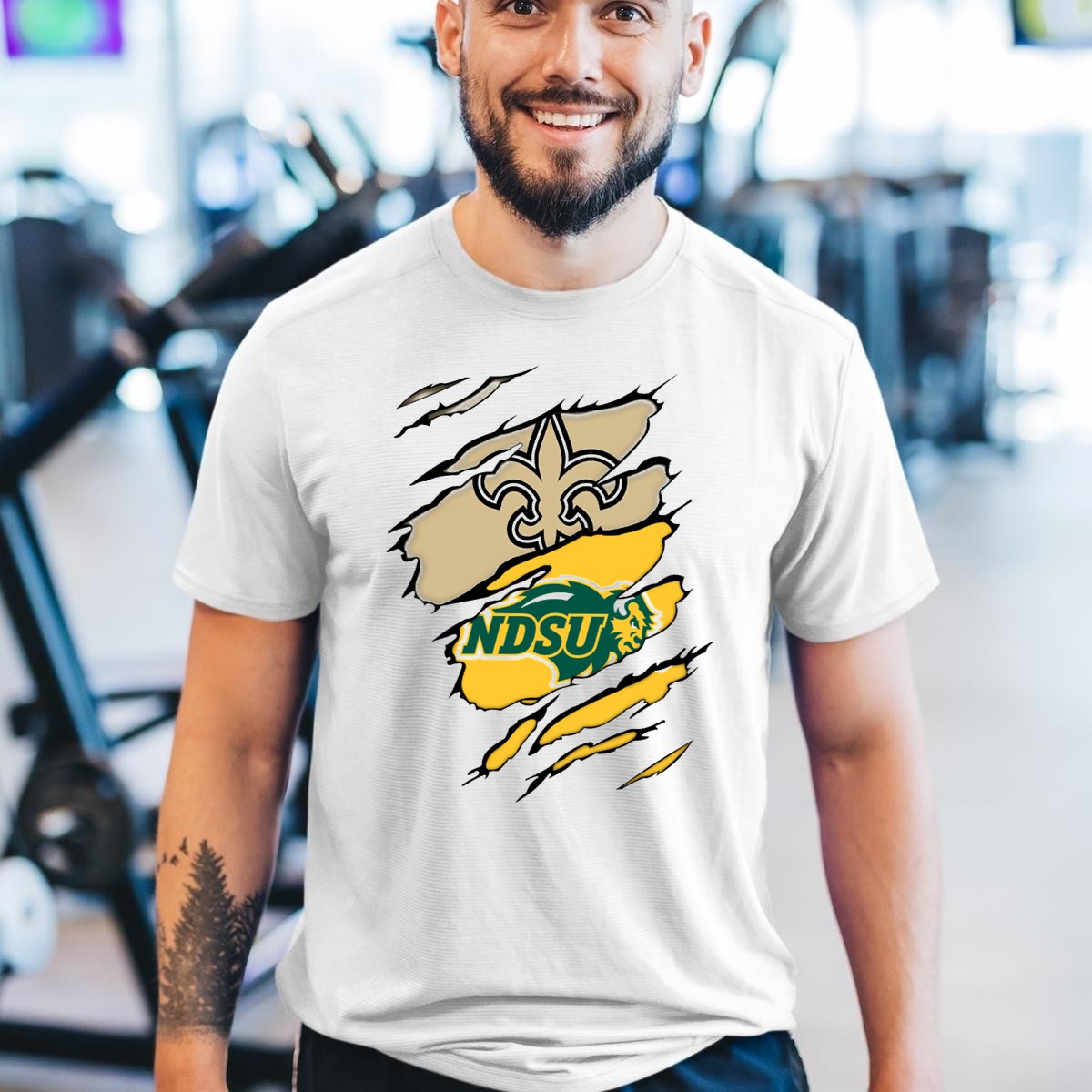 Ndsu-Bison-Fleur-De-Lis-Saints-Logo-Marquee-T-Shirt-1_t-shirt-3_4