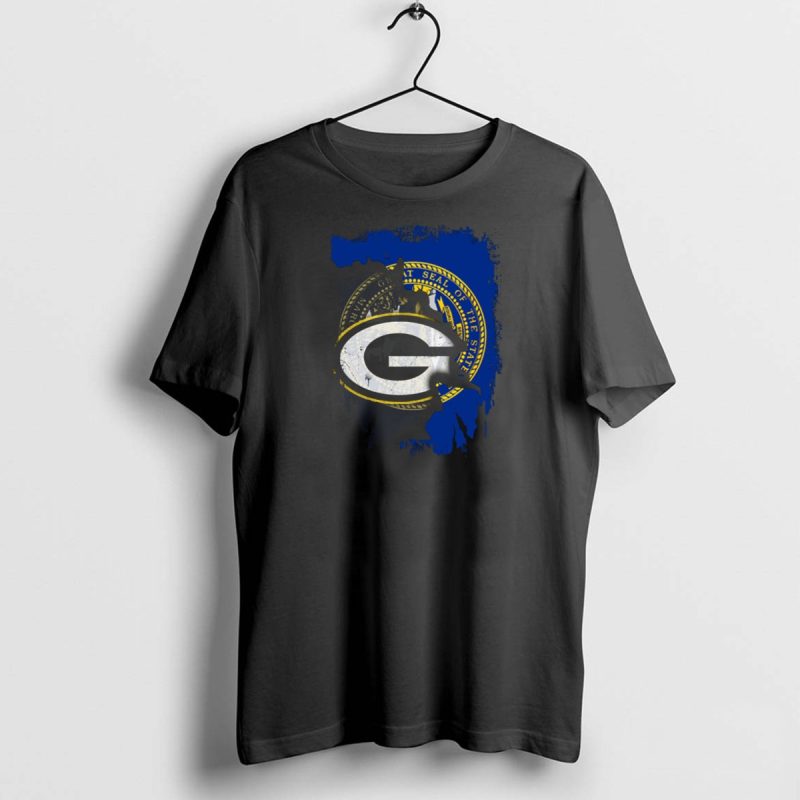Nebraska State Seal With Packers Logo Fusion T Shirt 1 1 T Shirt 1 1