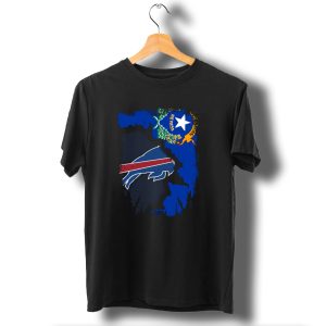 Nevada State Flag With Buffalo Bills Logo Integration T-Shirt