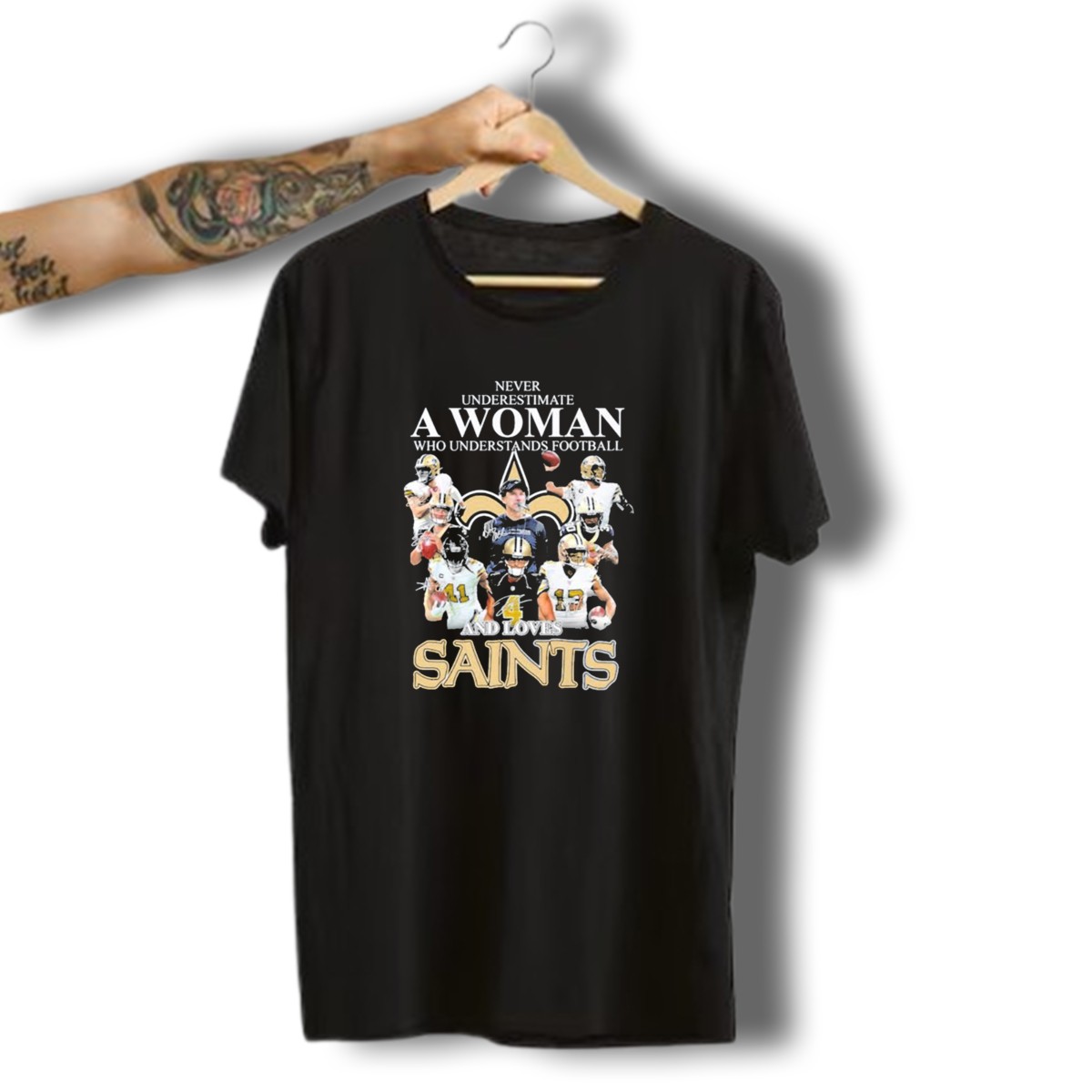 Never-Underestimate-A-Woman-Who-Understands-Football-And-Loves-Saints-With-Players-T-Shirt-1_t-shirt-3_4