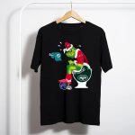 New England Patriot Grinch Santa Toilet Miami Dolphins New York Jets Christmas T-Shirt