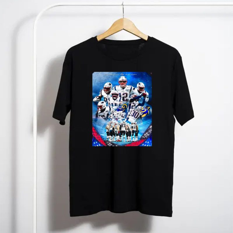 New England Patriots 13 Los Angeles Rams 3 Super Bowl Liii Champions Number 6 T Shirt T Shirt 1