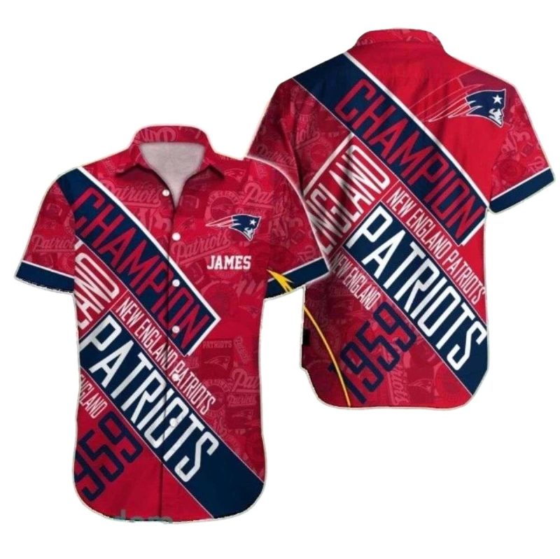 New England Patriots 1959 Champions Hawaiian Shirt 1