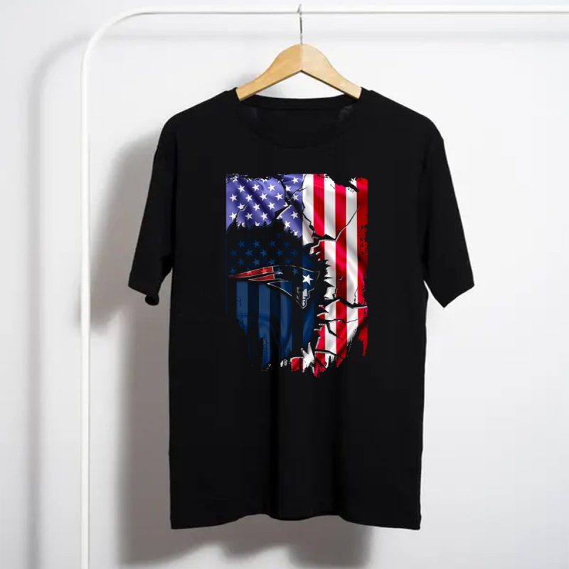 New England Patriots American Flag T Shirt T Shirt 1