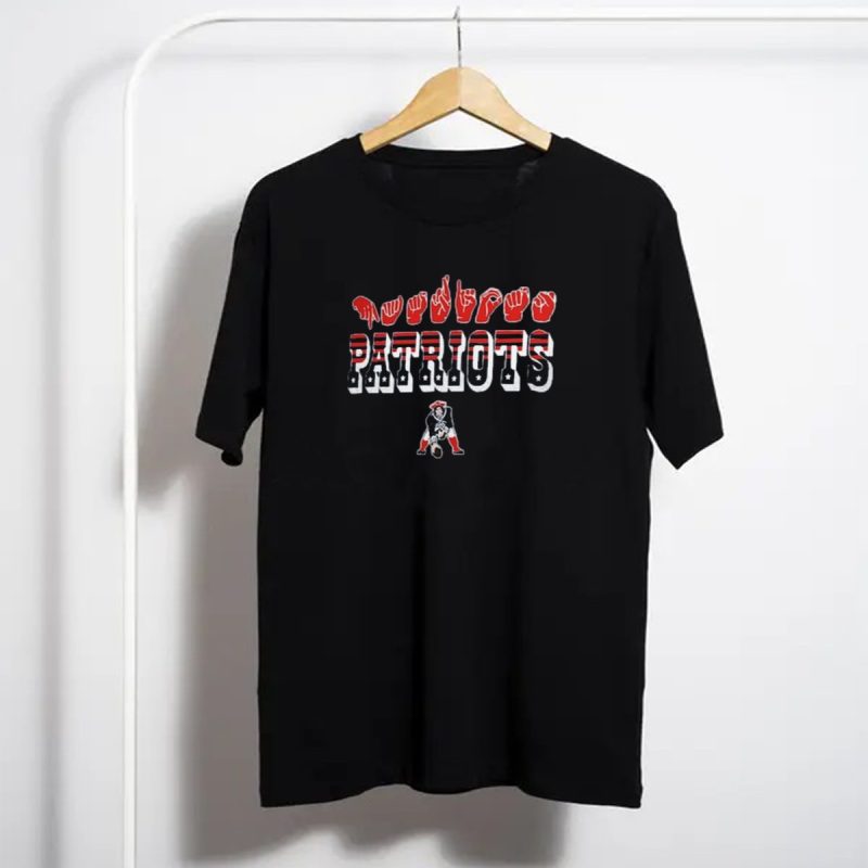 New England Patriots Asl Love Sign Nfl Homage American Sign Language T Shirt T Shirt 1