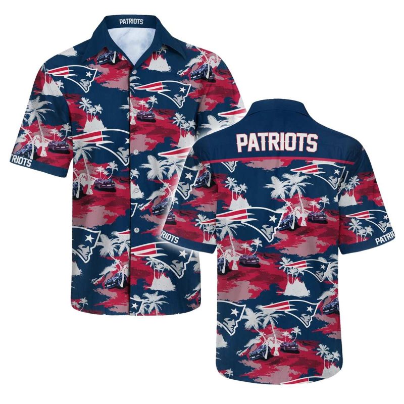 New England Patriots Coconut Island Hawaiian Shirt 1