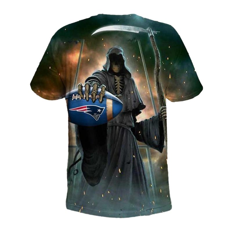 New England Patriots Dead Hug Ball Aop T Shirt 1