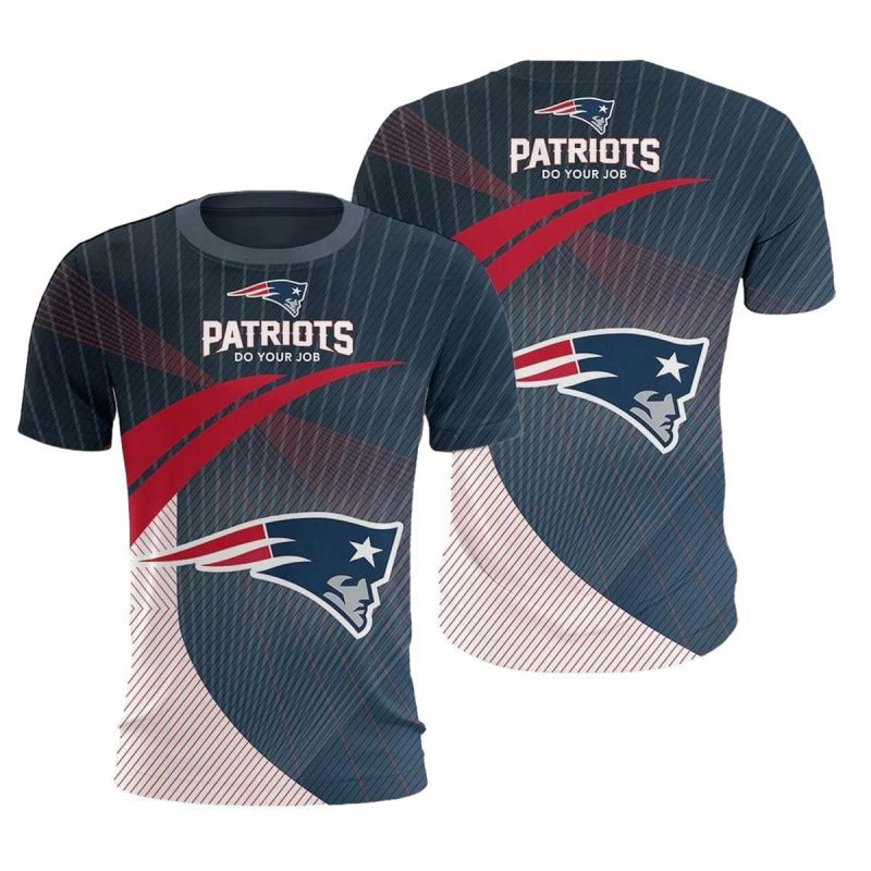 New England Patriots Do Your Job Nice Logo Aop T Shirt 1