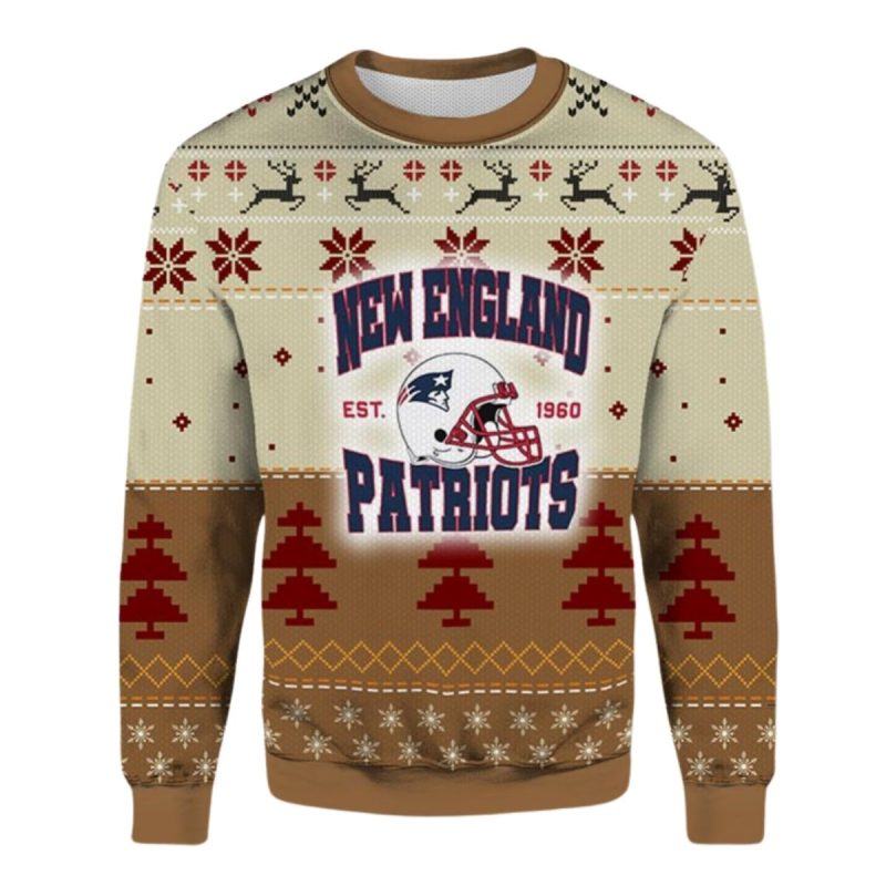 New England Patriots Est 1960 Ugly Sweater 1