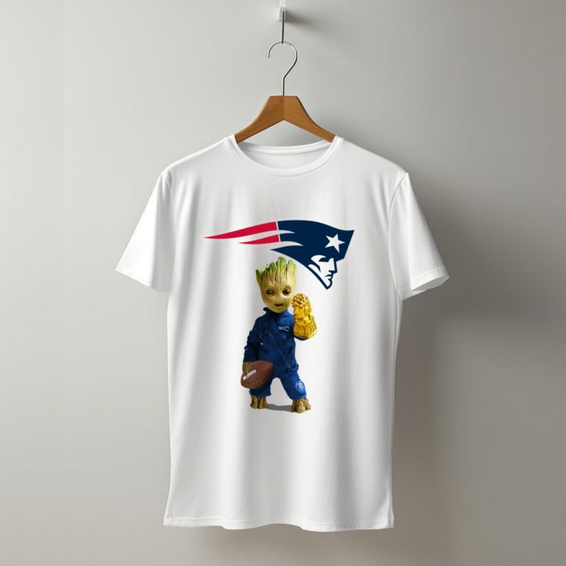 New England Patriots Groot Football Infinity Gauntlet T Shirt T Shirt 1