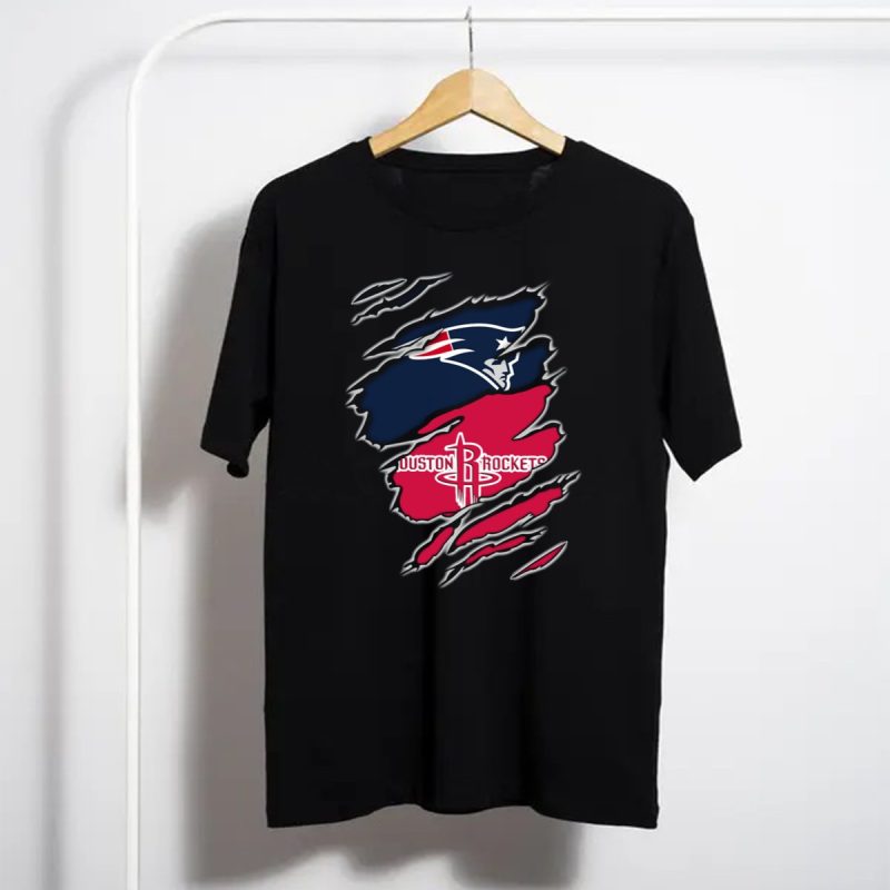 New England Patriots Houston Rockets Combo T Shirt T Shirt 1