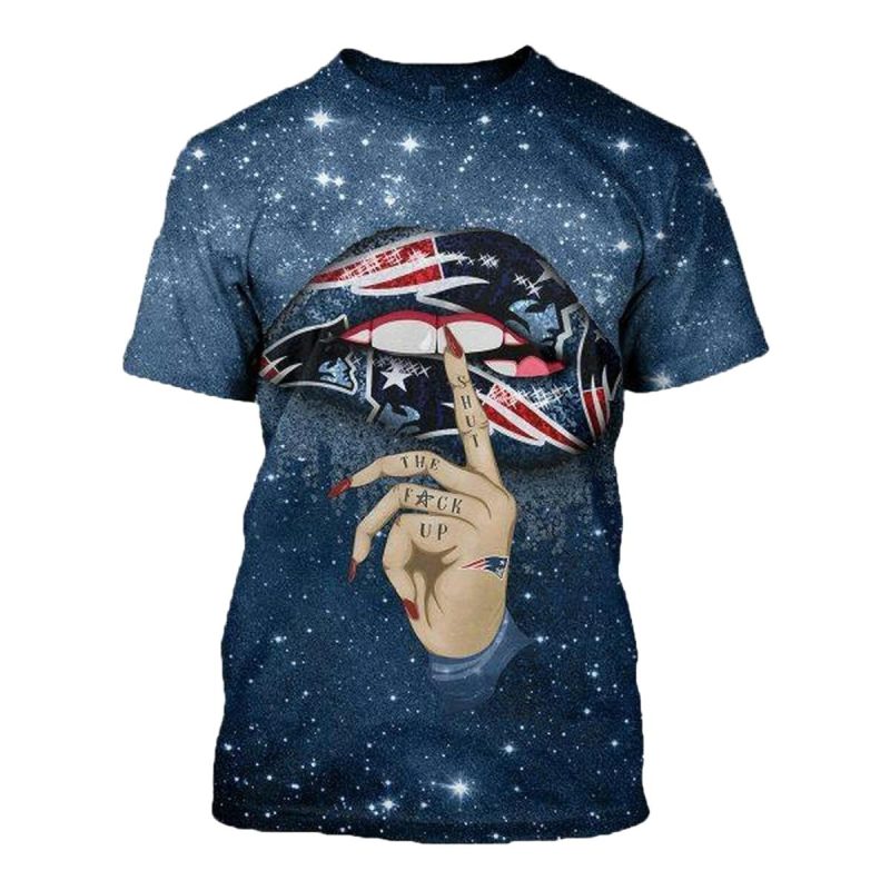 New England Patriots Lip Shut The Fck Up Aop T Shirt 1