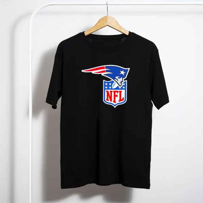 New England Patriots Nfl Iconic Logo Fusion T Shirt T Shirt 1
