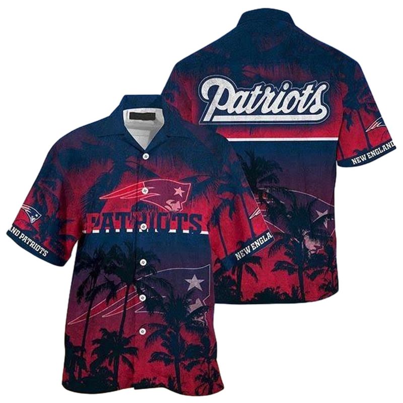 New England Patriots Palm Tree Summer Hawaiian Shirt 1