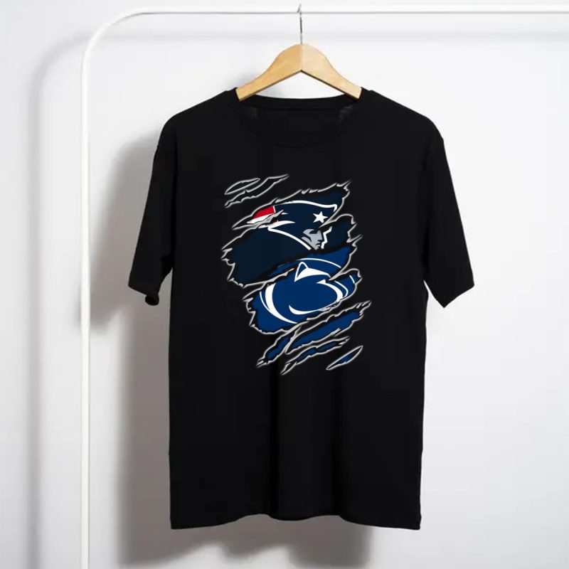 New England Patriots Penn State Nittany Lions Crossover T Shirt T Shirt 1