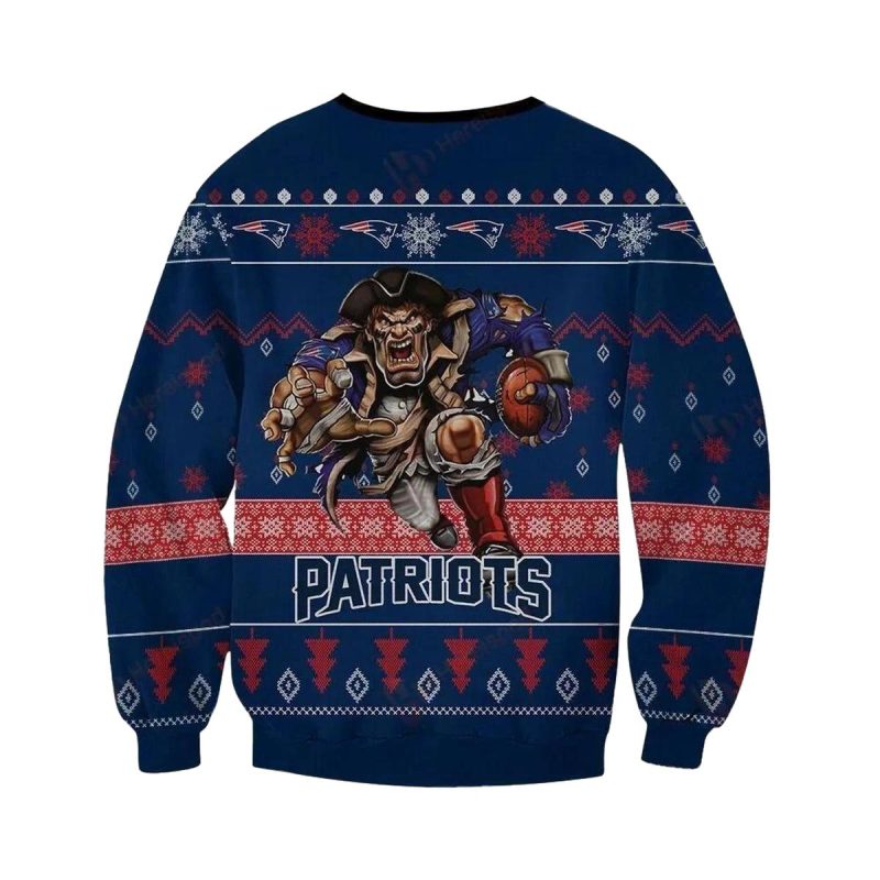 New England Patriots Players Football Christmas Ugly Sweater 1