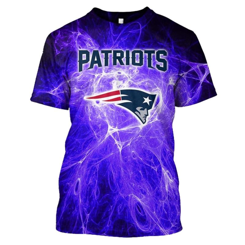 New England Patriots Purple Light Aop T Shirt 1
