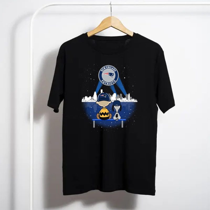 New England Patriots Skyline With Characters T Shirt T Shirt 1